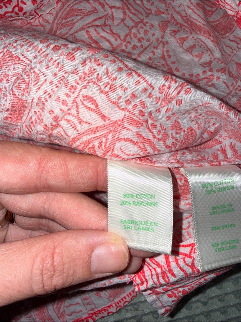 NWOT Lilly Pulitzer Jae Tunic in the "Mizner Red Seaside Harbour" print size M - Picture 4 of 4